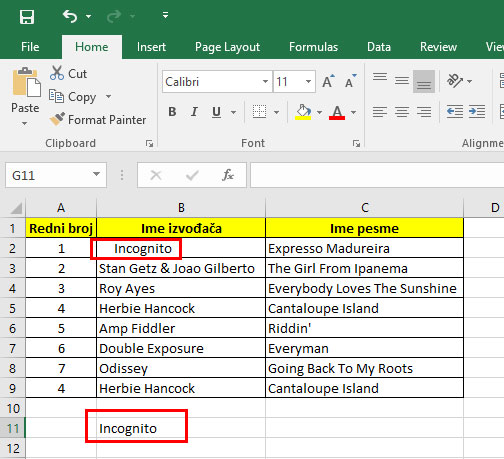 Office Excel uklanjanje nepravilnog razmaka